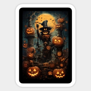 Helloween party night Sticker